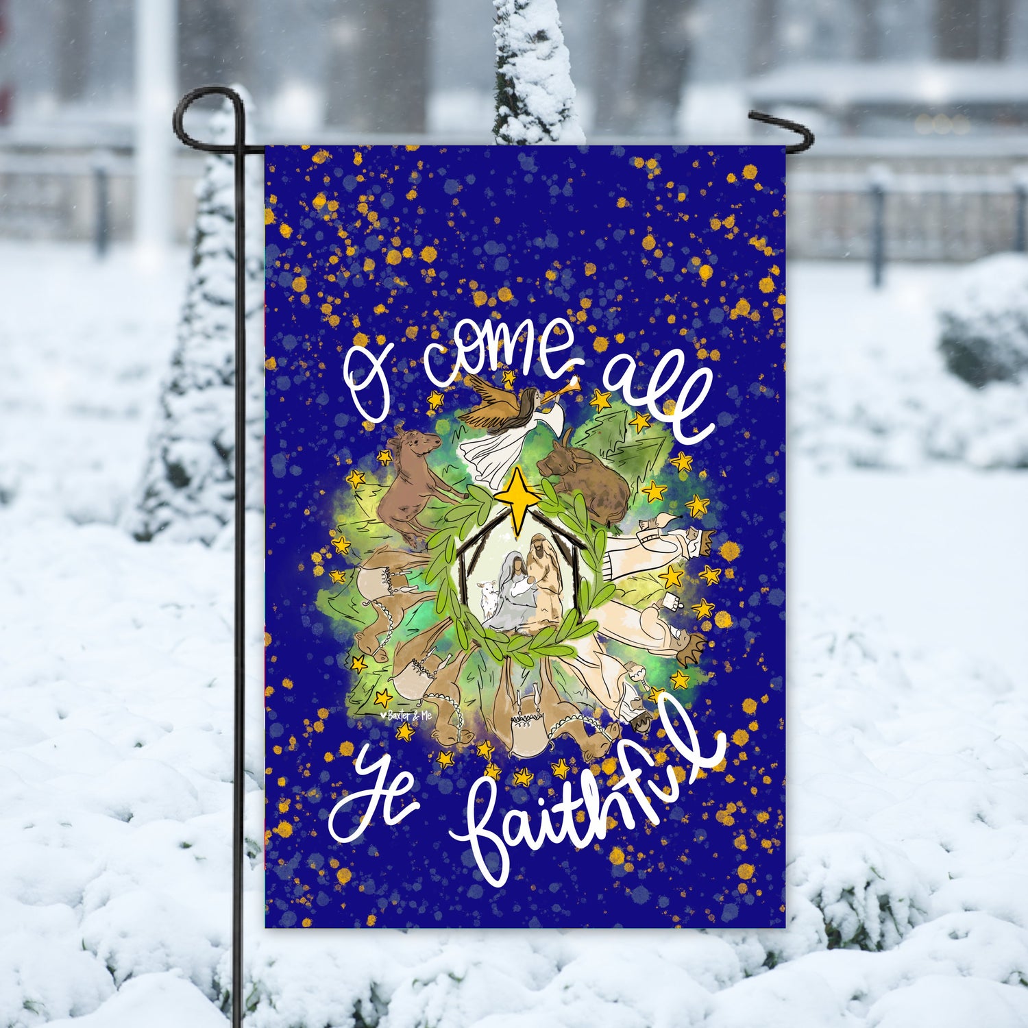 Christmas Garden Flags